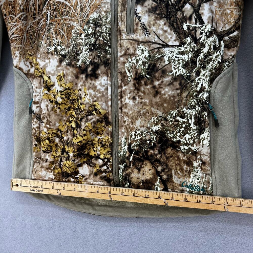 Cabela's Outfither Jacket Women's Small Brown Woodland Camo Softshell Hunting - Picture 10 of 15